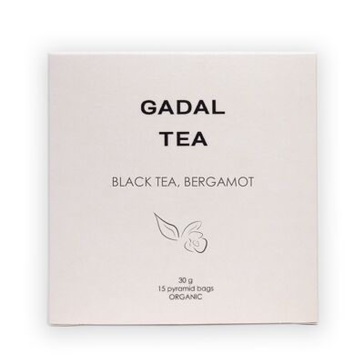 Black Tea-Bergamot CERTIFIED ORGANIC Tea, 15 pyramids