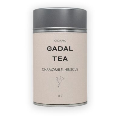 Chamomile-Hibiscus CERTIFIED ORGANIC Tea, Metallic box