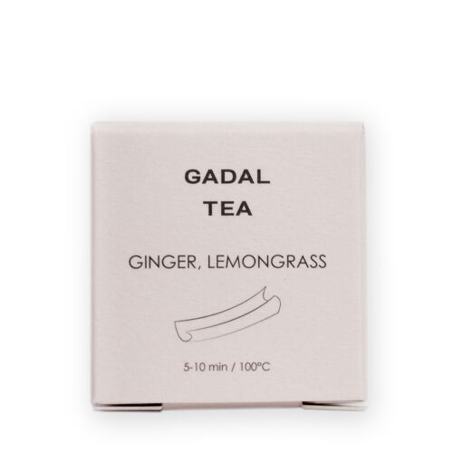 Ginger-Lemongrass CERTIFIED ORGANIC Tea, 10 pyramids individually packed