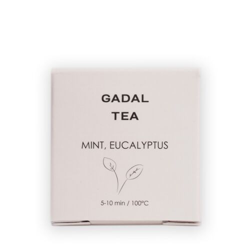 Mint-Eucalyptus CERTIFIED ORGANIC Tea, 10 pyramids individually packed