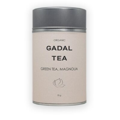 Green Tea-Magnolia CERTIFIED ORGANIC Tea, Metallic box