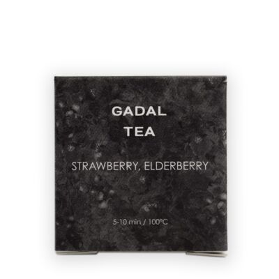 Strawberry, Elderberry CERTIFIED ORGANIC Tea, 10 pyramids individually packed