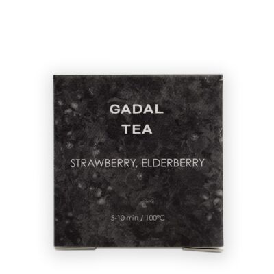 Strawberry, Elderberry CERTIFIED ORGANIC Tea, 1 pyramid individually packed