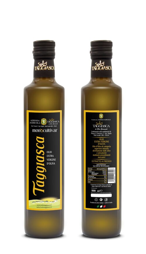 Puro Olio Monocultivar Taggiasca - bottiglia 500 ml