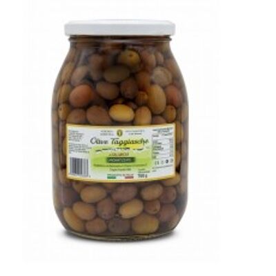 Olives Taggiasche en saumure - bocal 1062 ml (700 g)