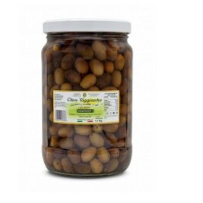 Taggiasche Oliven in Salzlake - Glas 1700 ml (1,1 kg)
