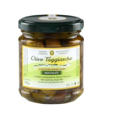 Olives "Taggiasca" dénoyautées en Evo - Bocal 212 ml (180g)