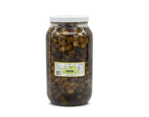 Pitted "Taggiasca" olives in Evo - Jar 3100 ml (2,6 kg)