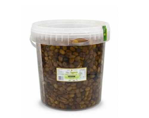 Pitted Taggiasche olives in Evo - Bucket 8,2 L (7 kg)