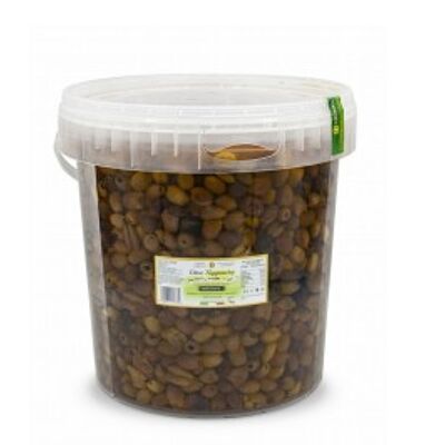 Olives Taggiasche dénoyautées en Evo - Seau 8,2 L (7 kg)