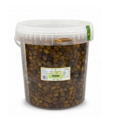 Pitted Taggiasche olives in Evo - Bucket 8,2 L (7 kg)