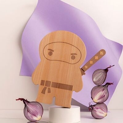 Ninja cutting board with knife