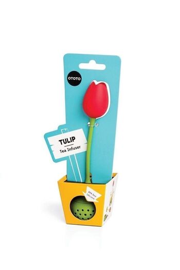Infuseur à thé tulipe | rouge 6