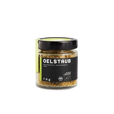 OELSTAUB Verde 70g - Copos de aceituna ecológicos para condimentar