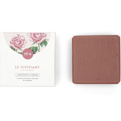Organic & Natural Soap with Clay and Rose N°4 The Invigorating