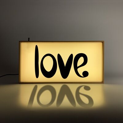 Caja de luz amor