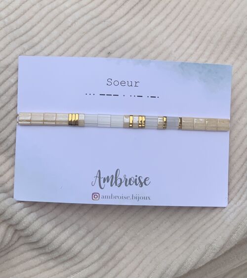 Bracelet, personnalisé, modèle soeur