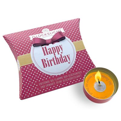 Glückslicht / Dots / Happy Birthday / Nella confezione regalo con il fiocco 🎀
