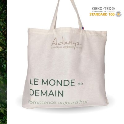 Tote bag in French organic cotton