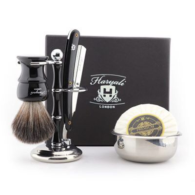 Haryali New Straight Razor Kit - Nessuna personalizzazione - Capelli neri sintetici