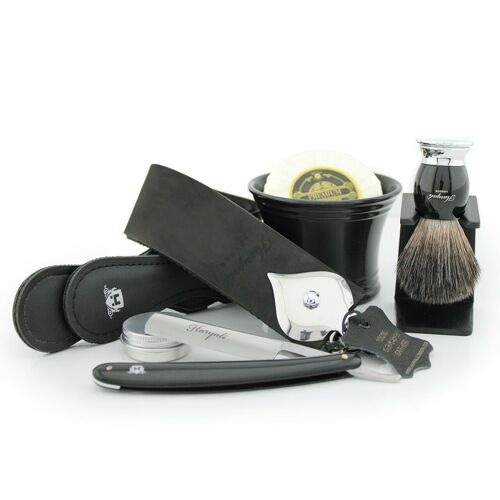 Haryali's Cut Throat Razor Set - Black Color - No Customization