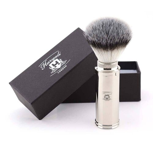 Haryali Travel Synthetic Silver Tip Shaving Brush - No Customization