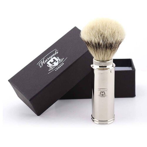 Haryali Travel Silver Tip Badger Shaving Brush - No Customization