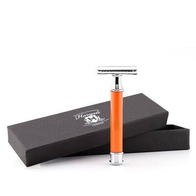 Haryali's Round Double Edge Safety Razor – Orange