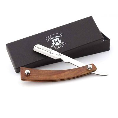 Haryali's Wood Straight Cut Throat Razor