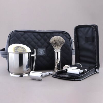 Haryali's Travel Range Shaving Kit - No Customization - Super Badger - Double Edge Safety Razor