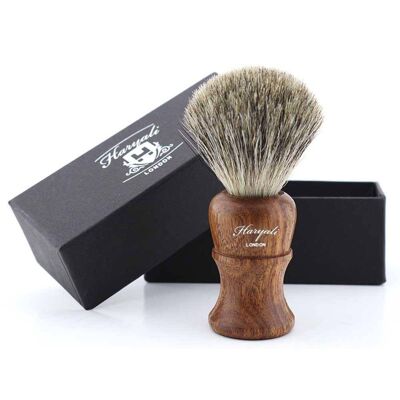 Pennello da barba in legno Super Badger di Haryali - Nessuna personalizzazione - R2