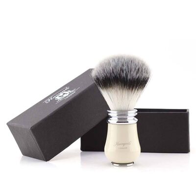 Haryali's Victoria Synthetic Silvertip Shaving Brush - No Customization - Ivory