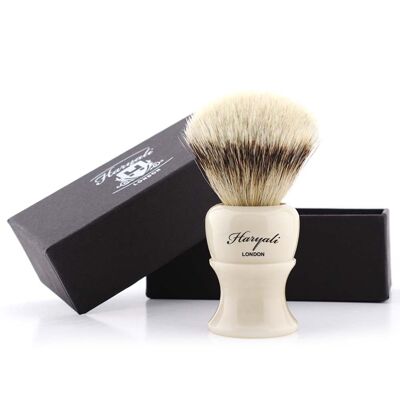 Haryali's Glory Silvertip Badger Shaving Brush - No Customization - Ivory