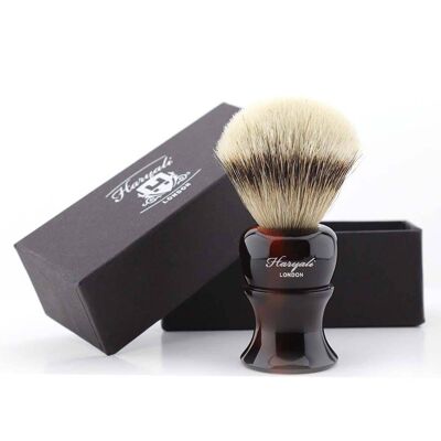 Haryali's Glory Silvertip Badger Shaving Brush - No Customization - Red & Black
