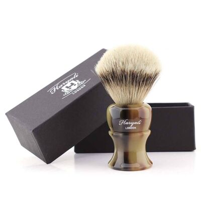 Haryali's Glory Silvertip Badger Shaving Brush - No Customization - Brown