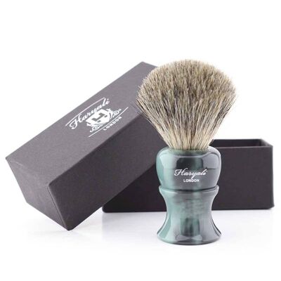 Haryali's Glory Super Badger Shaving Brush - No Customization - Sea Green