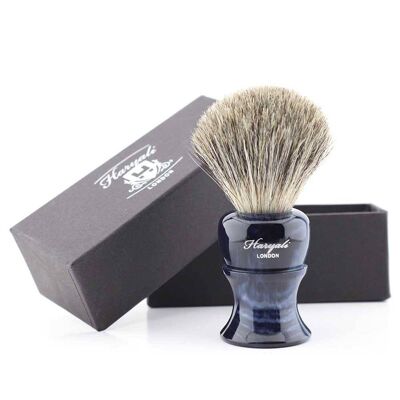 Pennello da barba Haryali's Glory Super Badger - Nessuna personalizzazione - Blu reale