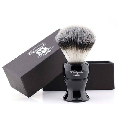 Haryali's Glory Synthetic Silvertip Shaving Brush - No Customization - Black