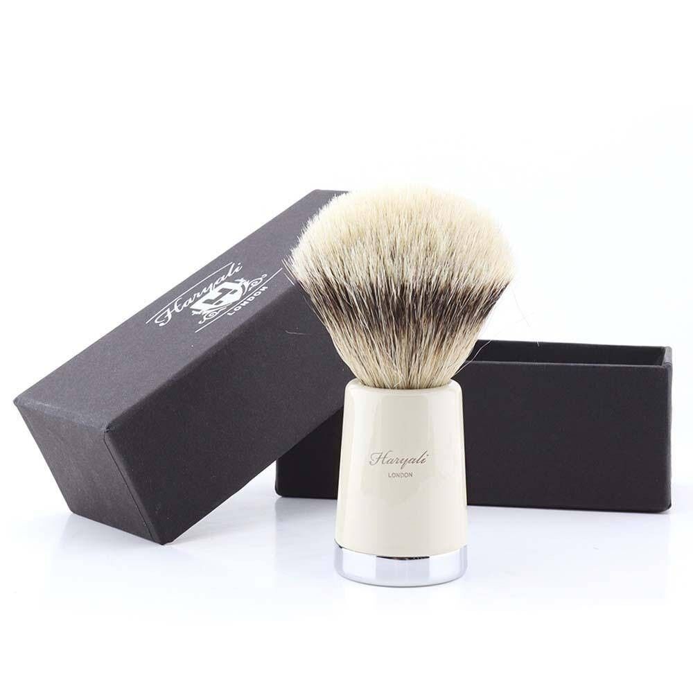 Pennello da barba in tasso Silvertip Super Taper - Nessuna personalizzazione - Avorio