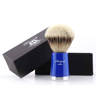 Super Taper Silvertip Badger Shaving Brush - No Customization - Blue