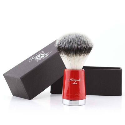 Super Taper Synthetic Silvertip Shaving Brush - No Customization - Red