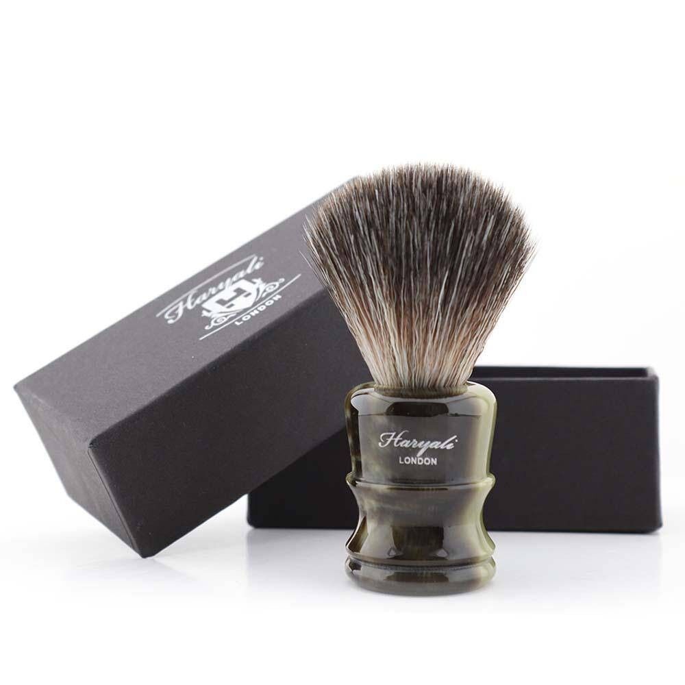 Pennello da barba sintetico per capelli neri Haryali's Legend - Nessuna personalizzazione - Verde