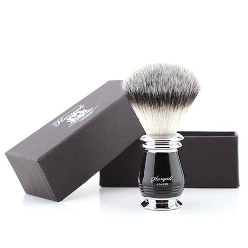 Haryali's Grove Synthetic Silvertip Shaving Brush - No Customization - Black