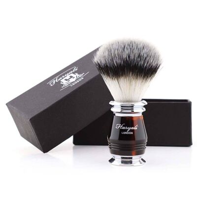 Haryali's Grove Synthetic Silvertip Shaving Brush - No Customization - Red & Black