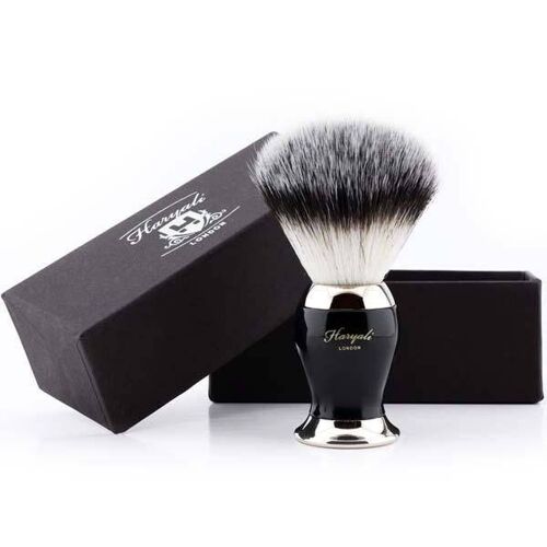 Haryali's Balance Synthetic Silvertip Shaving Brush - No Customization - Black