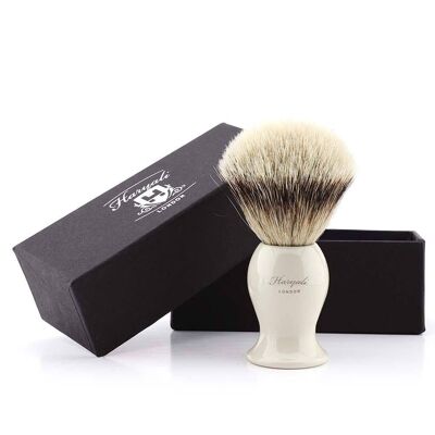 Haryali's Grace Silvertip Badger Shaving Brush - No Customization - Ivory