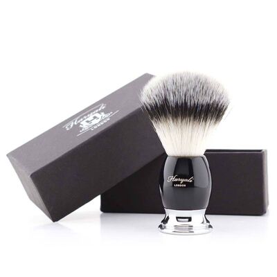 Haryali's Thunder Synthetic Silvertip Shaving Brush - No Customization - Black