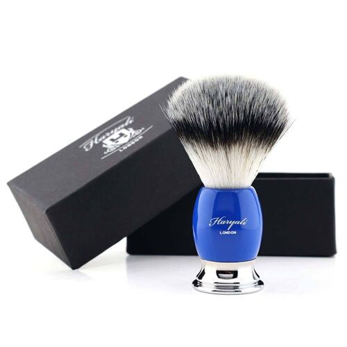 Haryali's Thunder Synthetic Silvertip Shaving Brush - No Customization - Blue