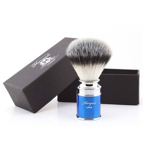 Haryali's Drum Synthetic Silvertip Shaving Brush - No Customization - Blue