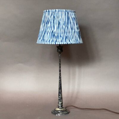 Indigo Mandrem Cotton Lampshade , 18cm